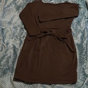 Casual long sleeve bodycon sheath dress